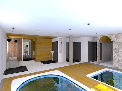 Vue 3D projet Spa